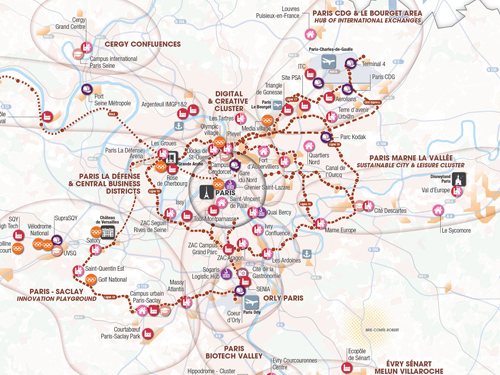 Invest in Paris Region business hubs